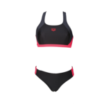 arena-ren-dames-bikini-zwart-_-donkergrijs-_-fluoriserend-rood-af000990-554-vooraanzicht-aqua-splash