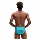 Speedo-Heren-Zwembroek-Allover-Brief-8cm-Blauw-&-Groen-81244115141-Rugaanzicht-Aqua-Splash