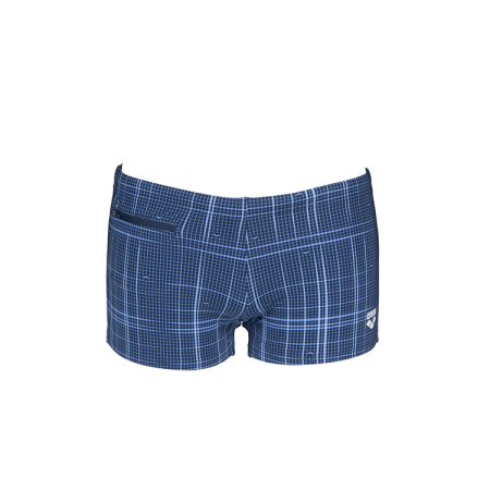 Arena Zwemshort Blauw Printed Checks Heren AL004301-700