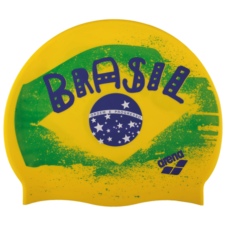 Badmuts Arena Silicone Print 2 Braziliaanse Vlag AA1E368-37 (nieuw)