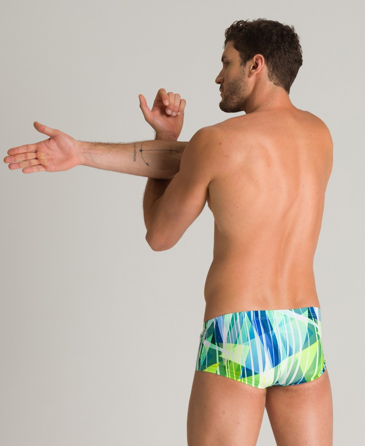 Arena Shading Prism Low Waist Heren Zwemshort Navy & Multi AF002903-700-S - Afbeelding 3