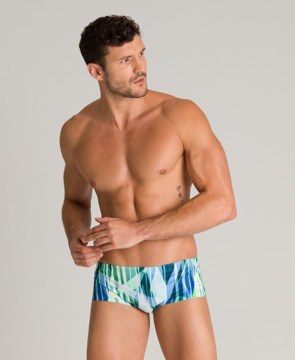 Arena Shading Prism Low Waist Heren Zwemshort Navy & Multi AF002903-700
