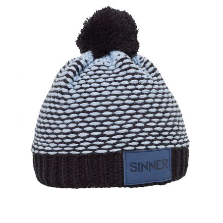 Sinner Beanie Blandford Zwart met Blauwe SIWE-168-10