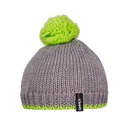 Sinner Revelstoke Grijze Beanie met Groen SIWE-206-21