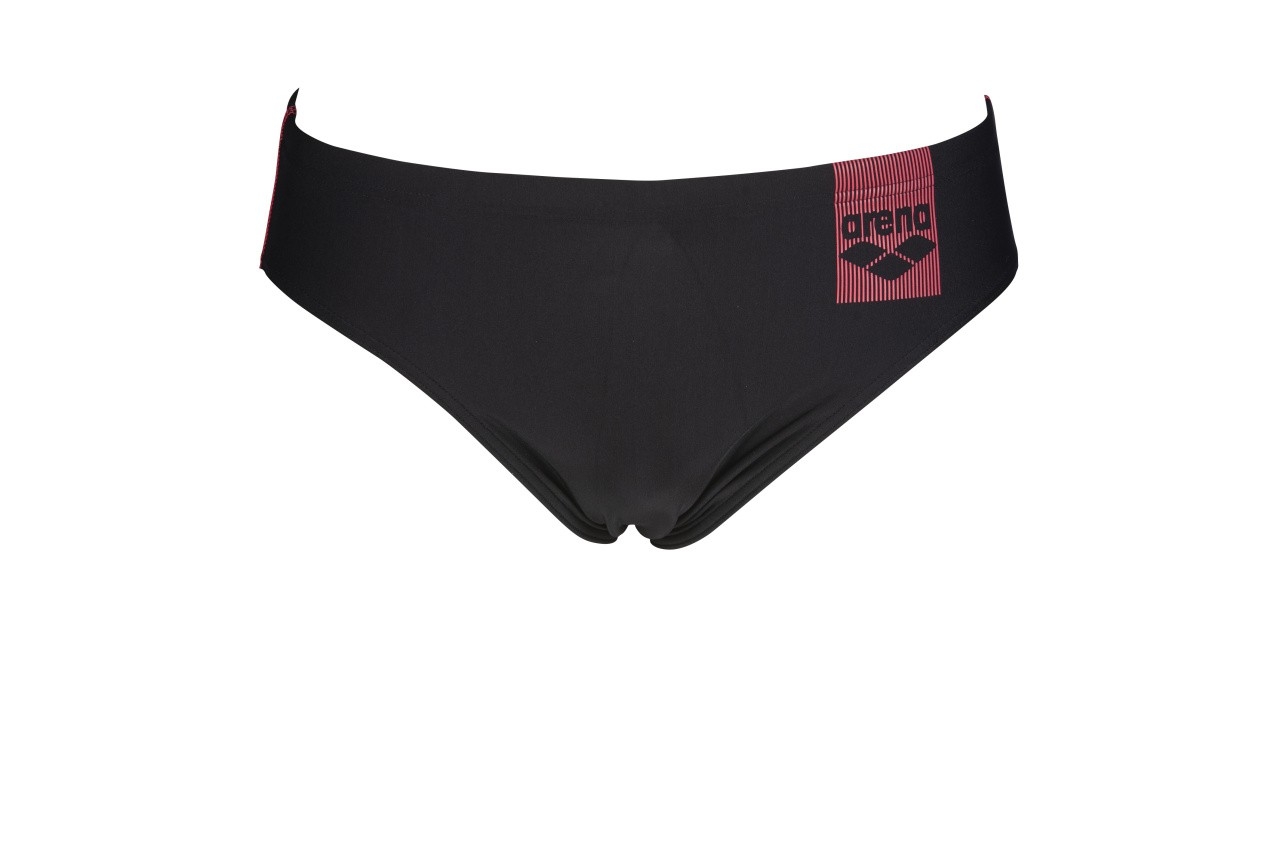 Arena Basics Brief Herenzwembroek Zwart & Rood AF002295-504-S - Afbeelding 2