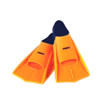 Maru Zwemflippers Kort Oranje & Navy AT5599