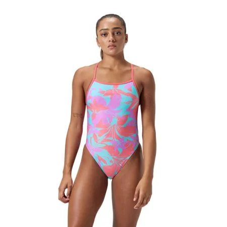 Speedo Endurance+ Allover Digital Vback Badpak Roze & Multi