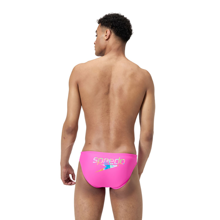 Speedo Heren Zwembroek Pride Brief 5cm Felroze - Afbeelding 3