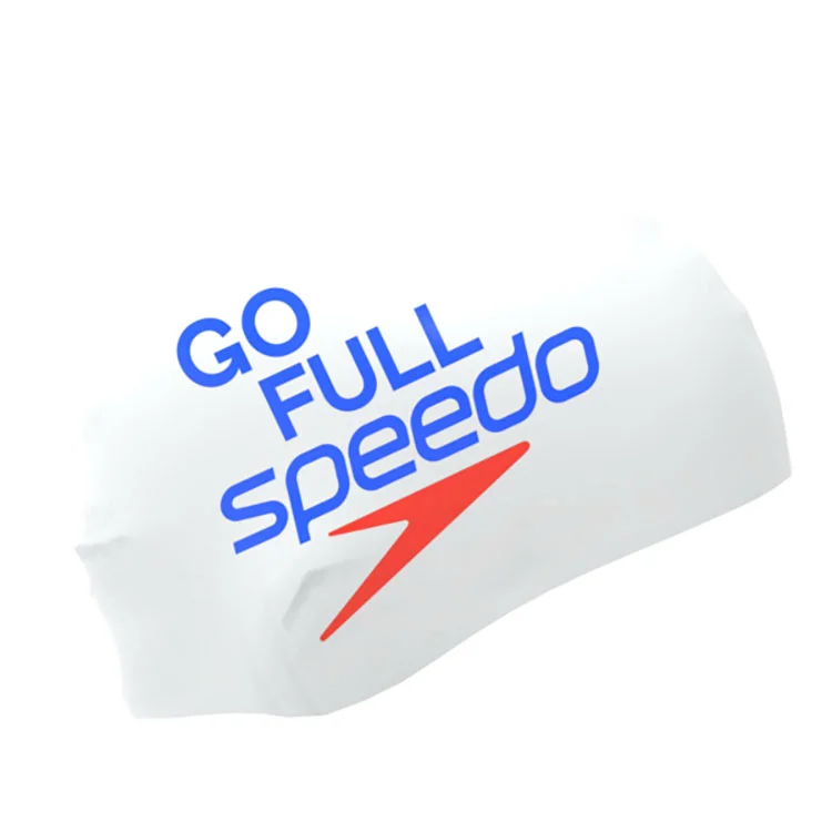 Speedo Printed Siliconen Badmuts Wit