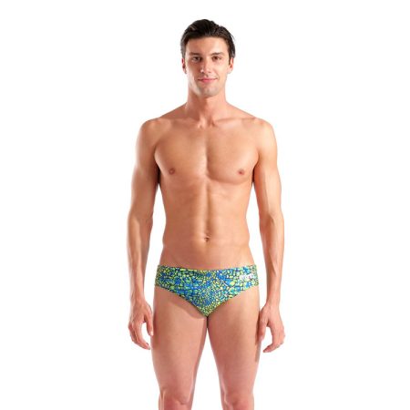 Arena Snakeskin Zwemslip Heren Groen & Multi