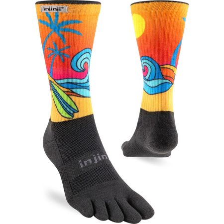 Injinji Original Performance Crew Artist Designed Herenteensokken Sunny San Diego Surf Limited Edition