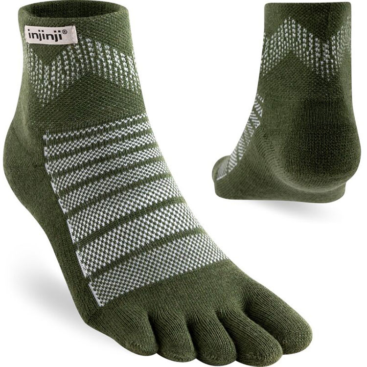 Injinji Outdoor Performance Mini Crew Wool Forest Teensokken