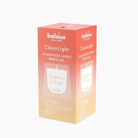 Bolsius Clean Light navulling 2 pack Grapefruit & Ginger