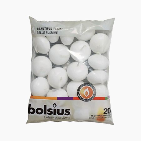Bolsius Drijfkaarsen 30 & 45 zak 20 Stuks Wit