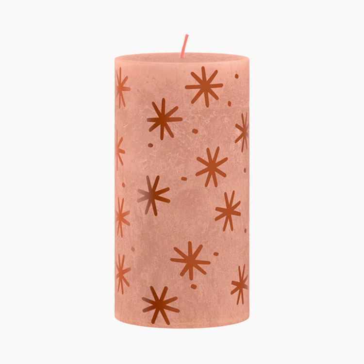 Bolsius Silhouette rustiekkaars 130 & 68 Creamy Caramel