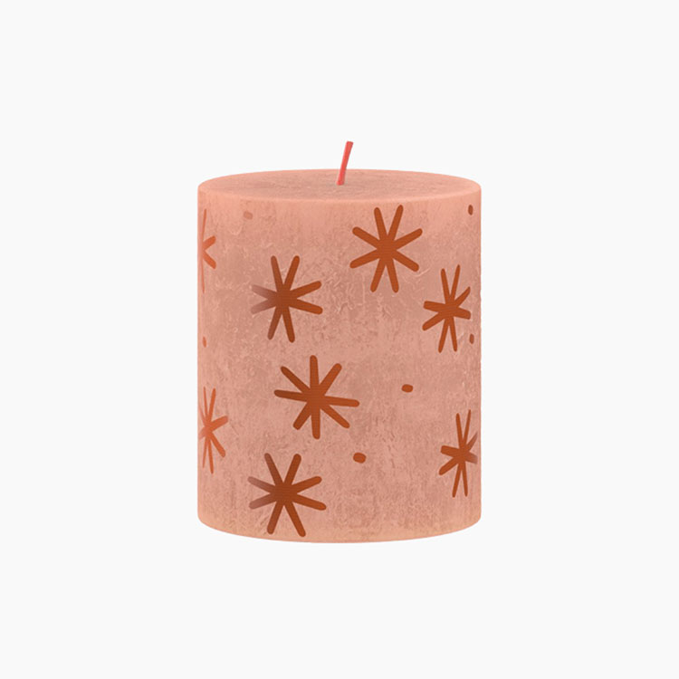 Bolsius Silhouette rustiekkaars 80 & 68 Creamy Caramel