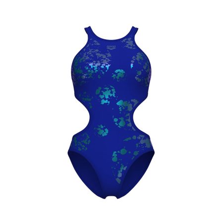 Arena Badpak Dames One Graphic Neon Blauw